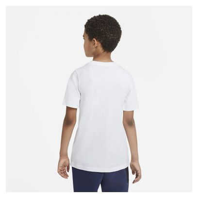 T-Shirt Enfant Nike Sportswear Blanc Bleu Rouge