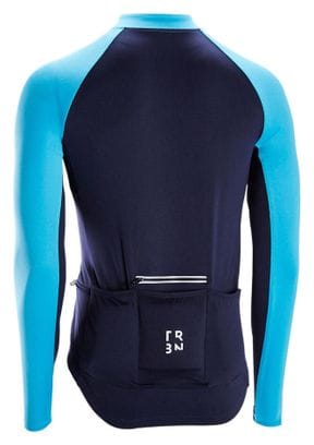 Triban RC100 Anti-UV Blue Long Sleeve Jersey