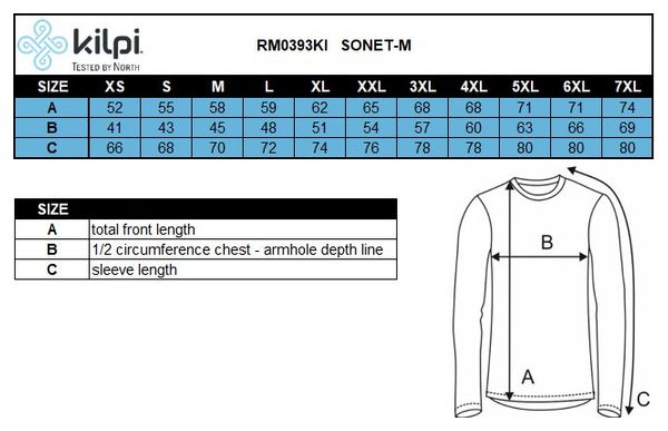 Maillot de vélo mérinos homme Kilpi SONET-M
