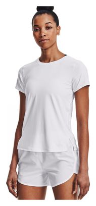 Camiseta de manga corta Under Armour IsoChill Run White para mujer