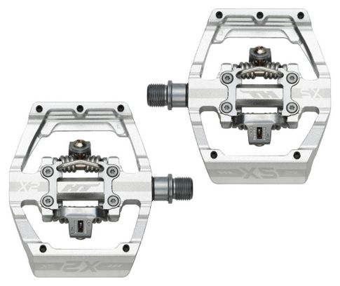 Paire de Pédales Automatiques HT X2 SX Argent