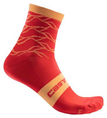 Calcetines Castelli Climber'S 3.0 12 Rojo Mujer