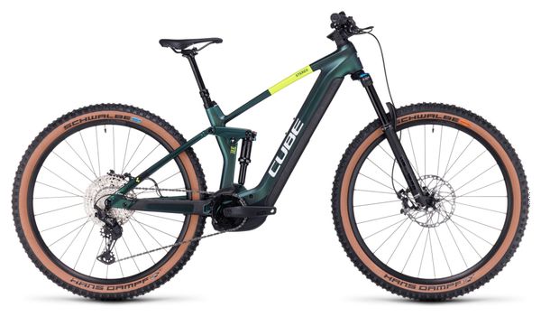 Cube Stereo Hybrid 140 HPC SLX 750 Suspensión total eléctrica MTB Shimano Deore/XT 12S 750 Wh 29'' Verde duende 2023