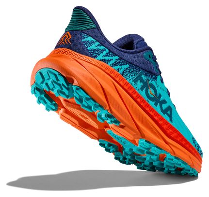 Chaussures de Trail Running Femme Hoka Challenger 7 Bleu Orange