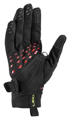 Gants de Trail Leki Ultra Trail Storm Shark Noir/Rouge 