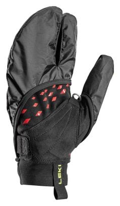 Gants de Trail Leki Ultra Trail Storm Shark Noir/Rouge 