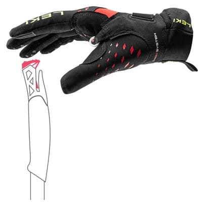 Guantes Leki Ultra Trail Storm Negro/Rojo