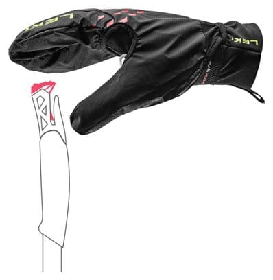 Gants de Trail Leki Ultra Trail Storm Shark Noir/Rouge 