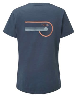 Camiseta Rab Stance Cinder Azul para mujer