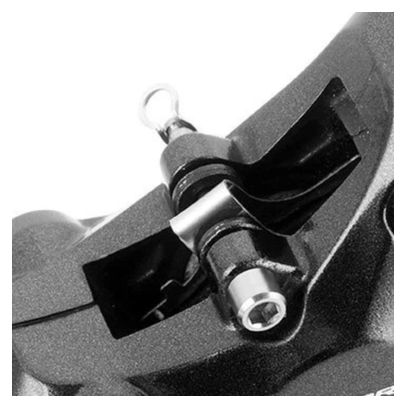 2er-Set Toopre M4 Titanlegierung TC4 Bremsattelschrauben mit Sicherungsringen Silber Shimano-kompatibel