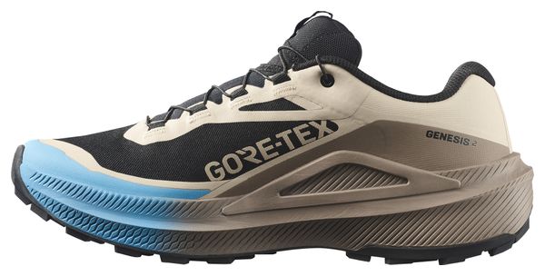 Salomon Genesis 2 GTX Men's Trail Running Shoes in Beige/Blue