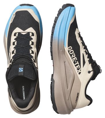 Salomon Genesis 2 GTX Men's Trail Running Shoes in Beige/Blue