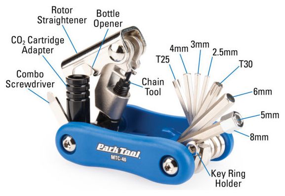Multi-Outils Park Tool MTC-40 Bleu