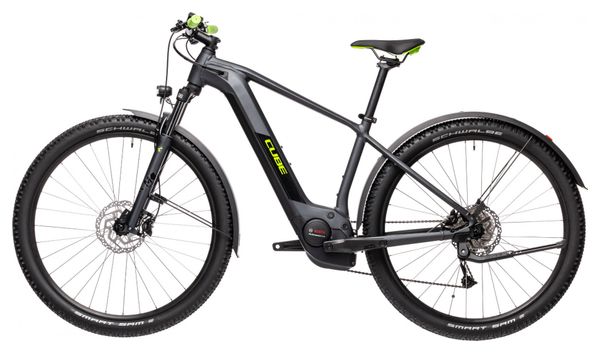 Cube Reaction Hybrid Performance 625 Allroad Electric Hardtail MTB Shimano Alivio 9S 625 Wh 27.5'' Iridium Grey Green 2021