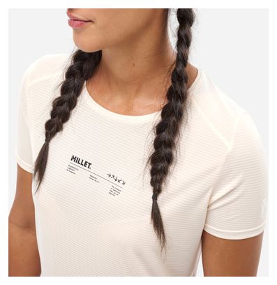 Maglietta tecnica Millet Intense Essential Donna Bianco