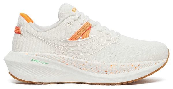 Saucony Triumph RFG Wit/Oranje Hardloopschoenen voor dames