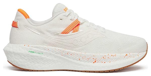 Saucony Triumph RFG Wit/Oranje Hardloopschoenen voor dames