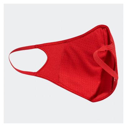 Masques adidas Face Covers Pack de 3 Rouge M/L
