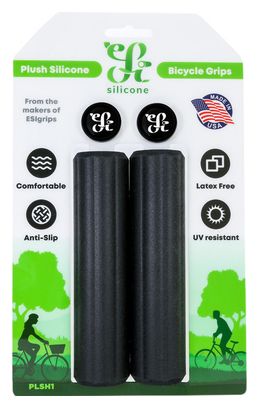 Pair of ESI Plush Silicone Grips Black