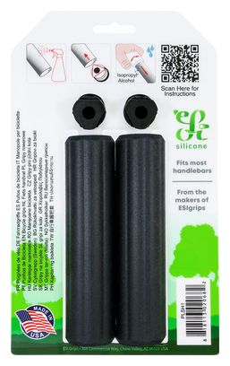 Paire de Grips ESI Plush Silicone Noir