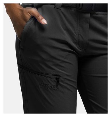 Pantaloni Maier Sports Inara Slim Donna Nero - Lunghezza corta