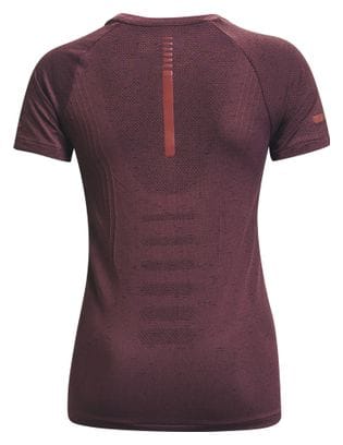 Maillot manches courtes Under Armour Seamless Run Violet Femme 