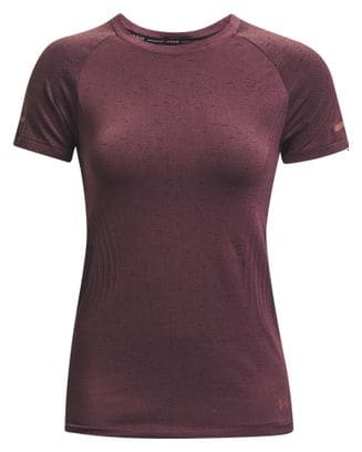 Camiseta de manga corta Under Armour Seamless Run violeta mujer