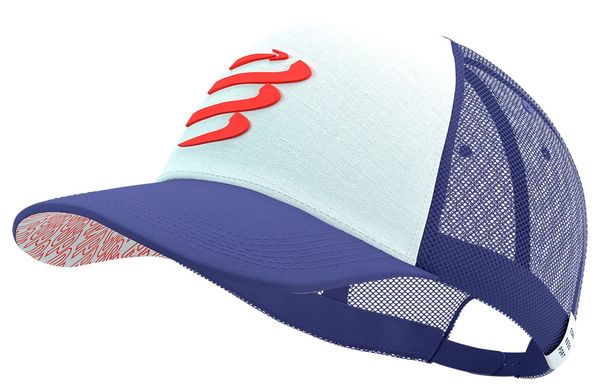 Compressport Trucker Cap - Blue/White/Red