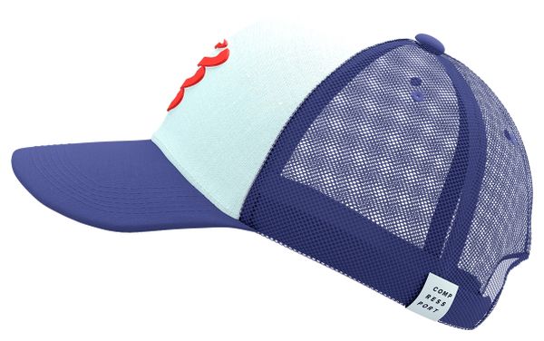 Compressport Trucker Cap - Blue/White/Red