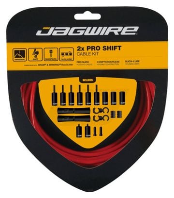 Jagwire 2x Pro Shift Kit rojo