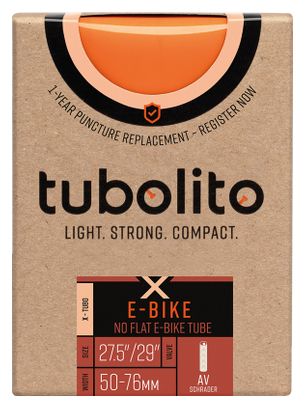 Tubolito X-Tubo E-Bike verstärkter Schlauch 27,5''/29'' Schrader 40 mm
