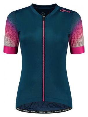 Maillot Manches Courtes Velo Rogelli Waves - Femme