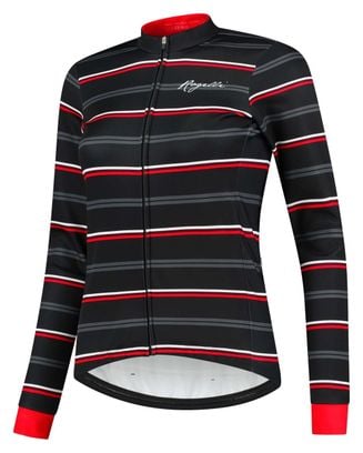 Veste Velo Hiver Rogelli Stripe - Femme - Noir/Rouge