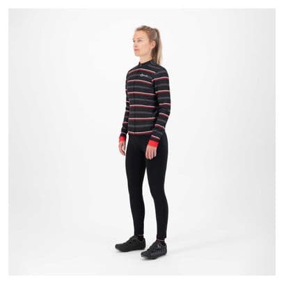 Veste Velo Hiver Rogelli Stripe - Femme - Noir/Rouge