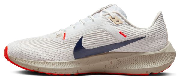 Chaussures de Running Nike Air Zoom Pegasus 40 Blanc Rouge Bleu
