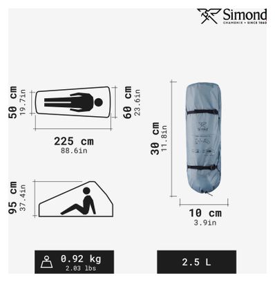Simond MT900 Blue 1-Person Tarp Tent