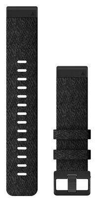 Pulsera de nylon QuickFit de 22 mm de Garmin, negro y calentado