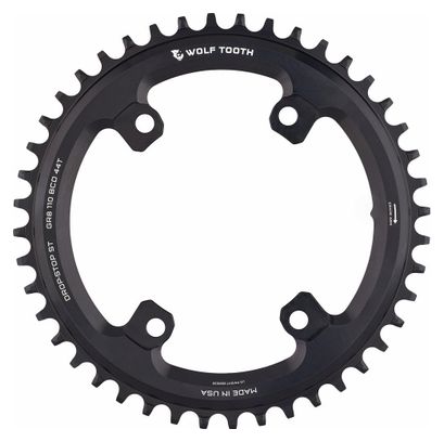 Ingranaggio Wolf Tooth 110 BCD asimmetrico a 4 bulloni per pedivelle Shimano GRX Drop-Stop ST