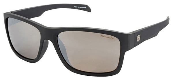 Demetz Drum Sunglasses Matte Black / Silver Mirror