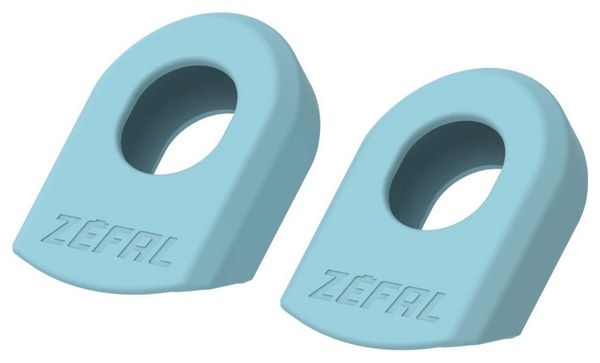 Paire de Protège-Manivelles Zéfal Crank Armor Bleu Cyan