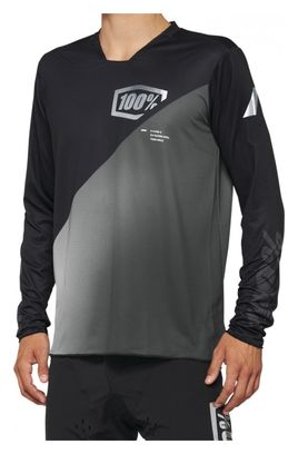Maillot de manga larga R-Core-X 100% Negro / Gris