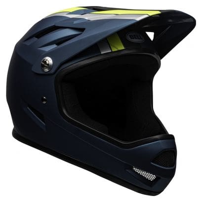 Bell Sanction Integrale Helm Blauw Geel 2022