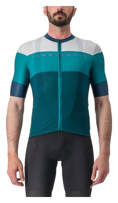 Castelli Sezione Kurzarmtrikot Grün/Türkisblau