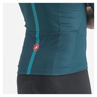 Castelli Sezione Kurzarmtrikot Grün/Türkisblau