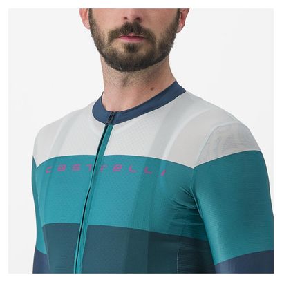 Castelli Sezione Kurzarmtrikot Grün/Türkisblau