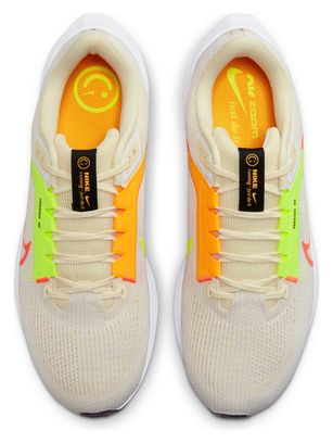 Chaussures de Running Nike Air Zoom Pegasus 40 Beige Jaune Orange