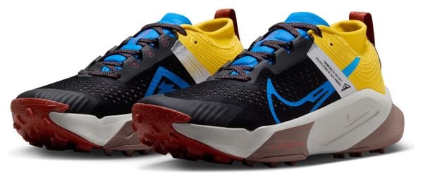 Chaussures de Trail Running Femme Nike ZoomX Zegama Trail Noir Bleu Jaune