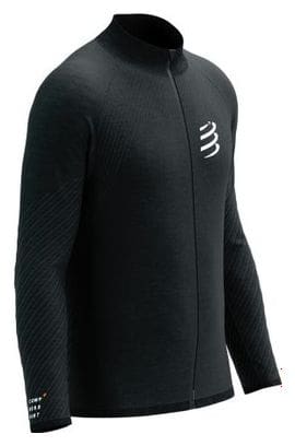 Veste à Capuche Compressport Seamless Zip Sweatshirt Noir