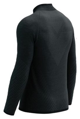 Compressport Seamless Zip Sweatshirt Hooded Jacket Black