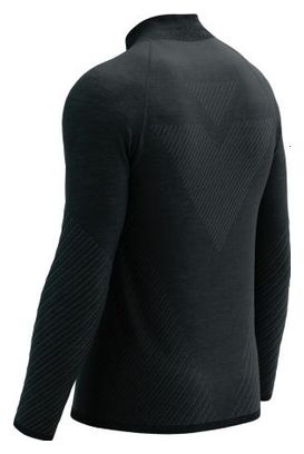 Compressport Seamless Zip Sweatshirt Hoodie Black